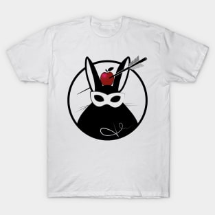 Bunny with apple and arrow patch T-Shirt